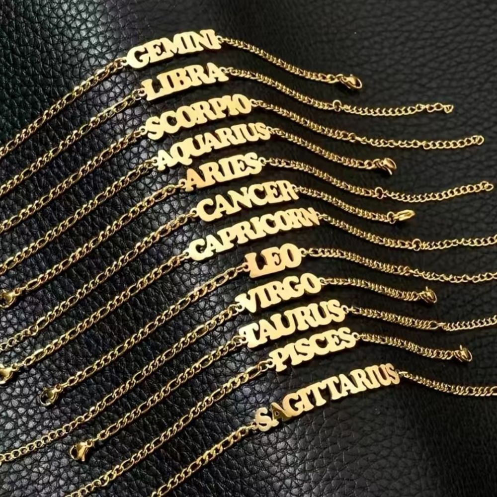✨️ Stainless Steel Zodiac Sign Bracelet